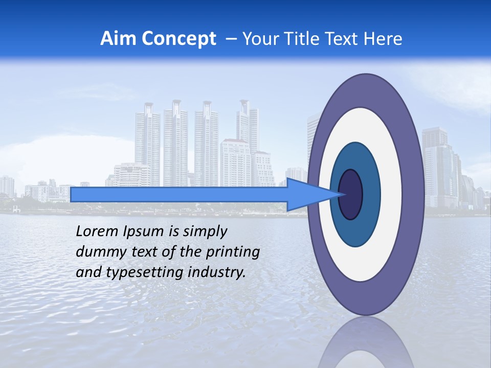 Light Metropolis Over PowerPoint Template