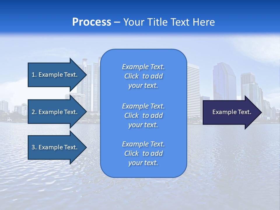 Light Metropolis Over PowerPoint Template