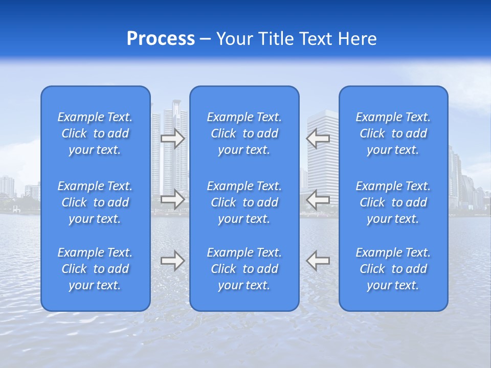 Light Metropolis Over PowerPoint Template