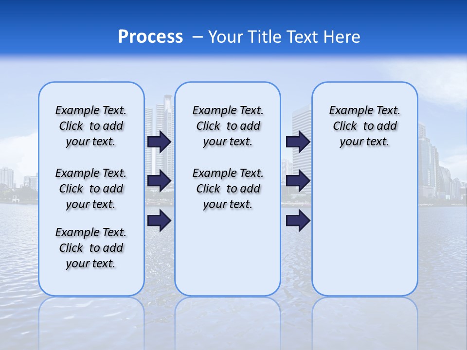 Light Metropolis Over PowerPoint Template
