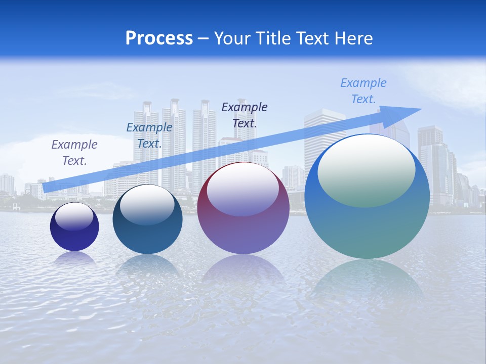 Light Metropolis Over PowerPoint Template
