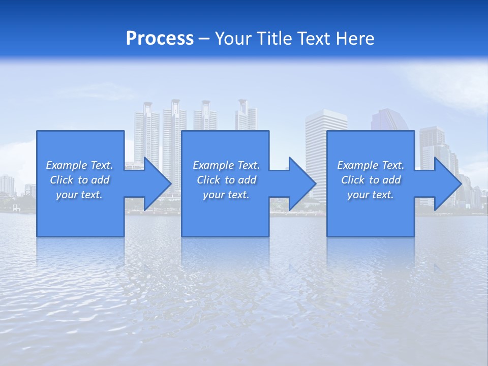 Light Metropolis Over PowerPoint Template
