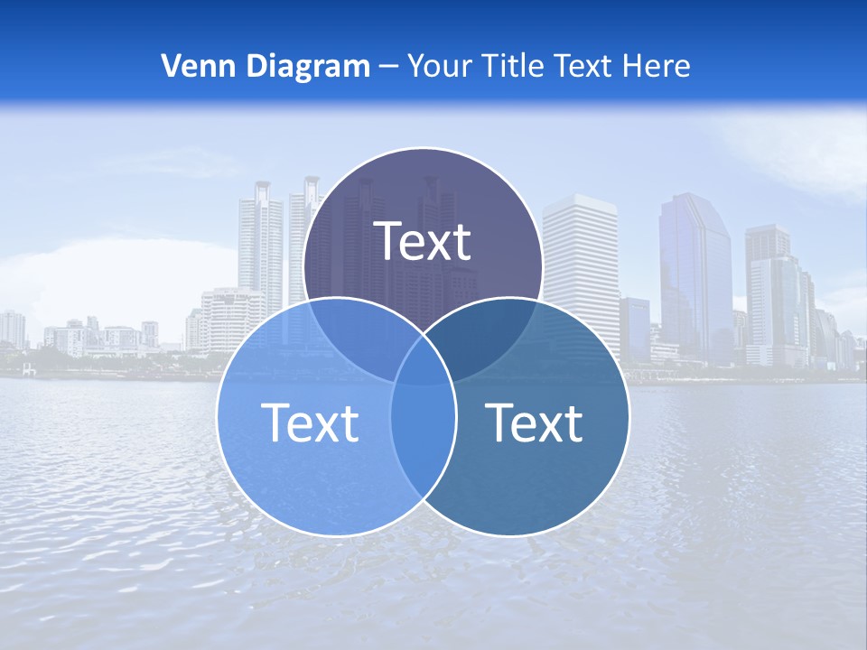 Light Metropolis Over PowerPoint Template