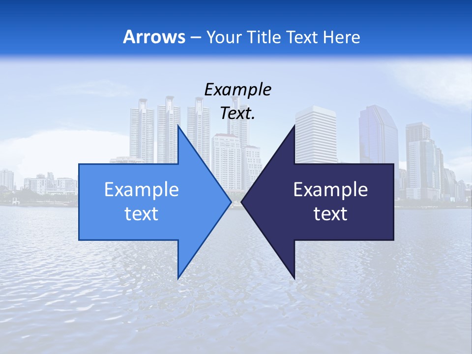 Light Metropolis Over PowerPoint Template