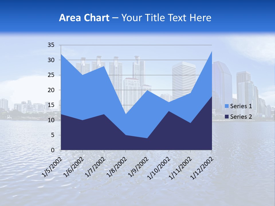 Light Metropolis Over PowerPoint Template