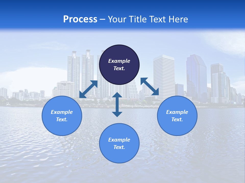 Light Metropolis Over PowerPoint Template