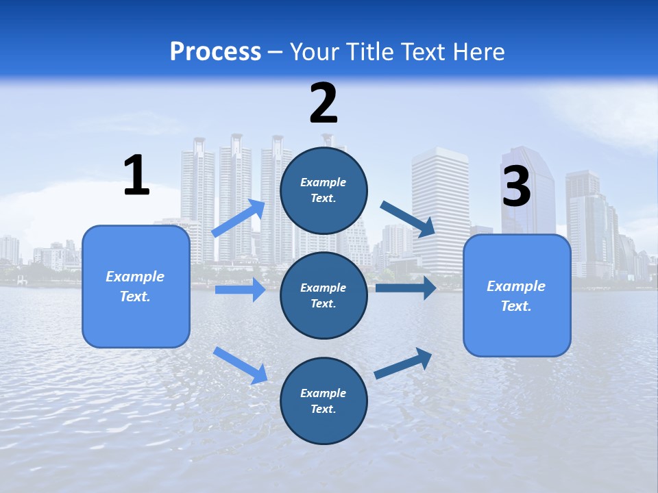 Light Metropolis Over PowerPoint Template
