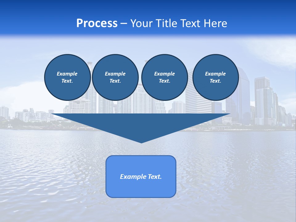 Light Metropolis Over PowerPoint Template