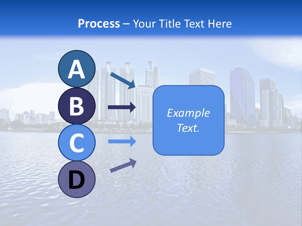 Light Metropolis Over PowerPoint Template