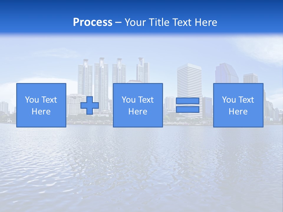 Light Metropolis Over PowerPoint Template