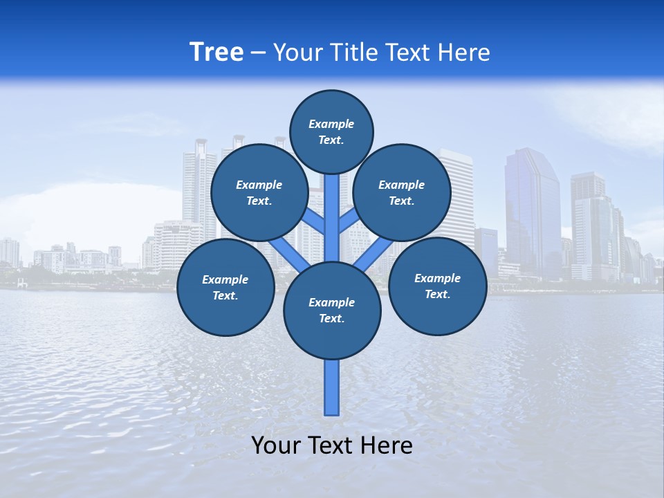 Light Metropolis Over PowerPoint Template