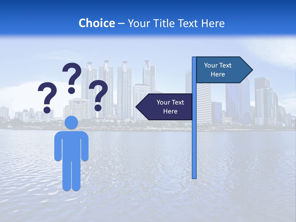 Light Metropolis Over PowerPoint Template