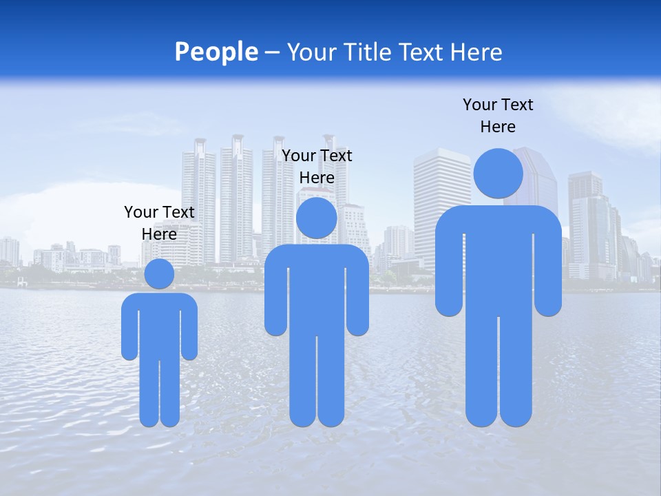 Light Metropolis Over PowerPoint Template