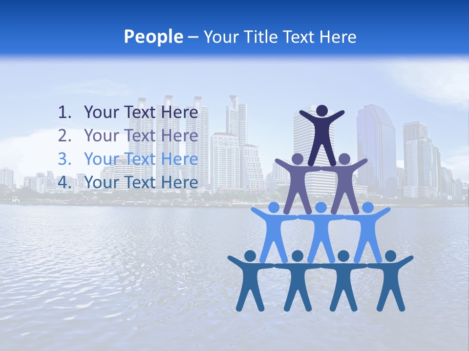 Light Metropolis Over PowerPoint Template