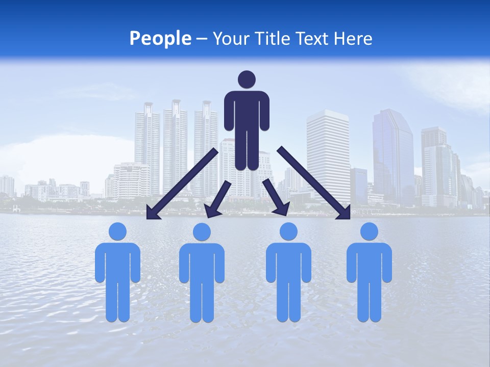 Light Metropolis Over PowerPoint Template