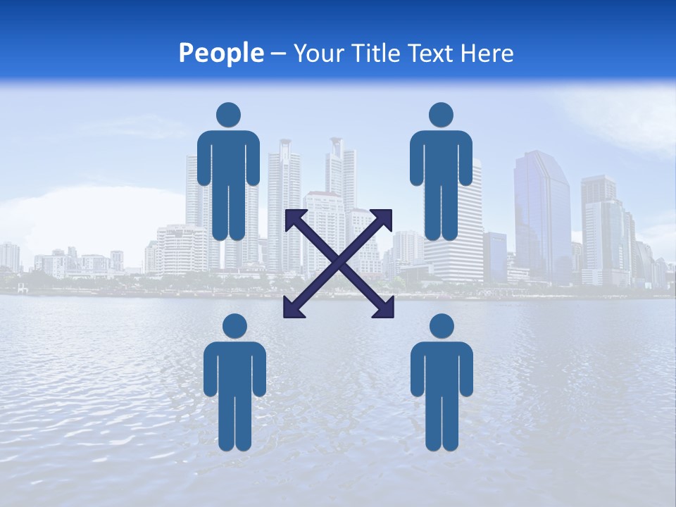 Light Metropolis Over PowerPoint Template