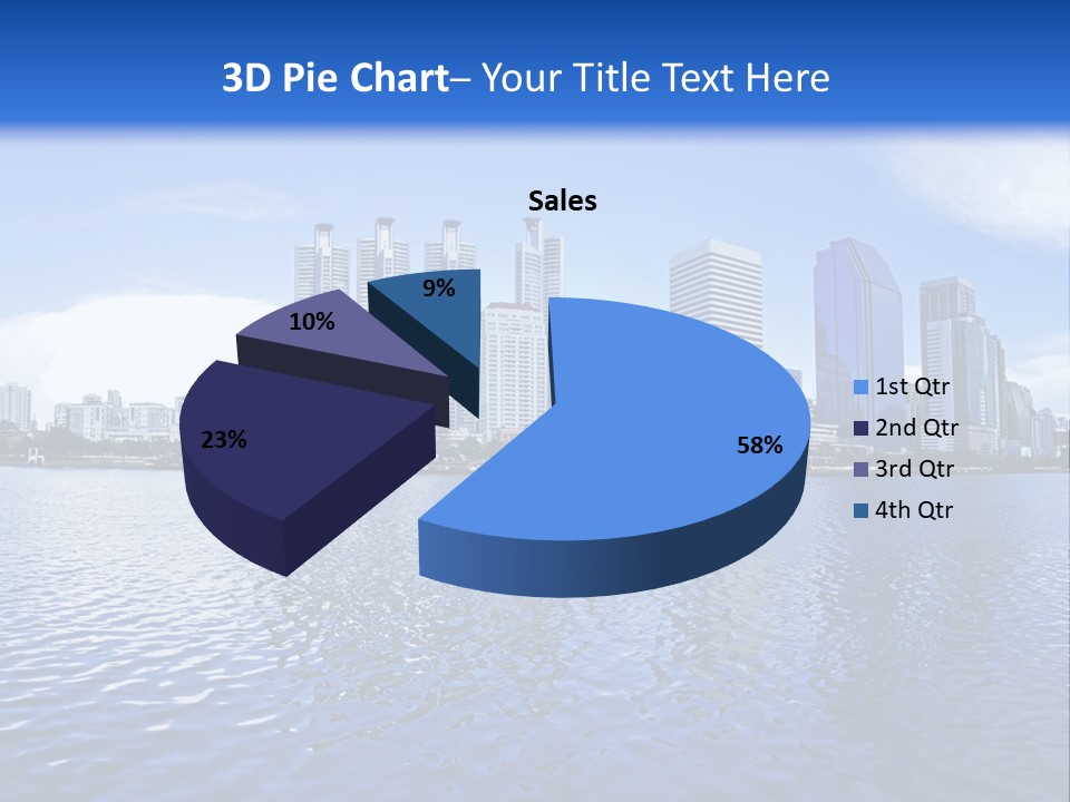 Light Metropolis Over PowerPoint Template
