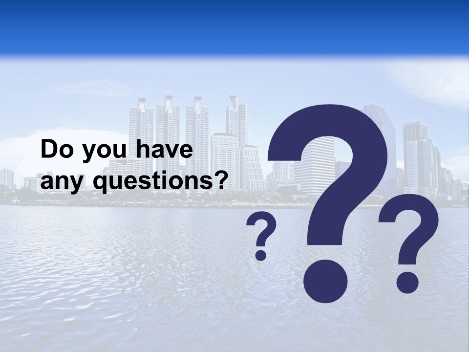 Light Metropolis Over PowerPoint Template