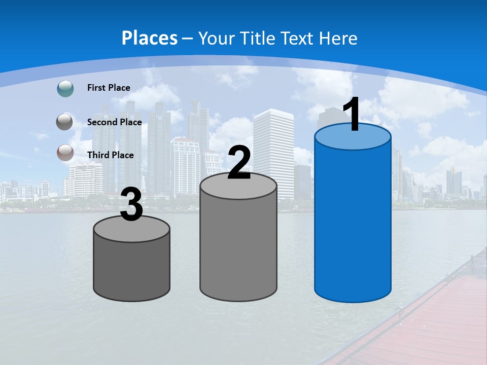 Water City Night PowerPoint Template