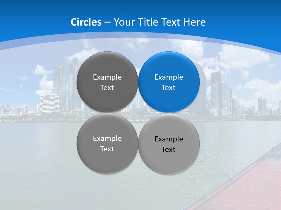 Water City Night PowerPoint Template