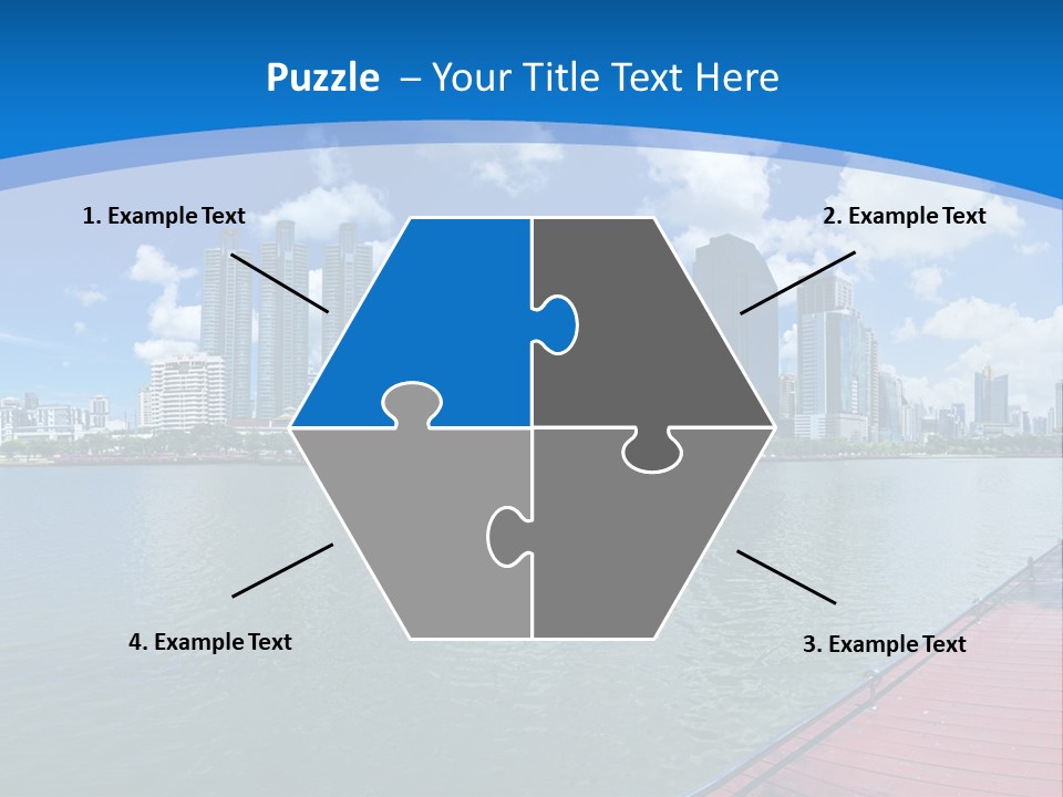 Water City Night PowerPoint Template