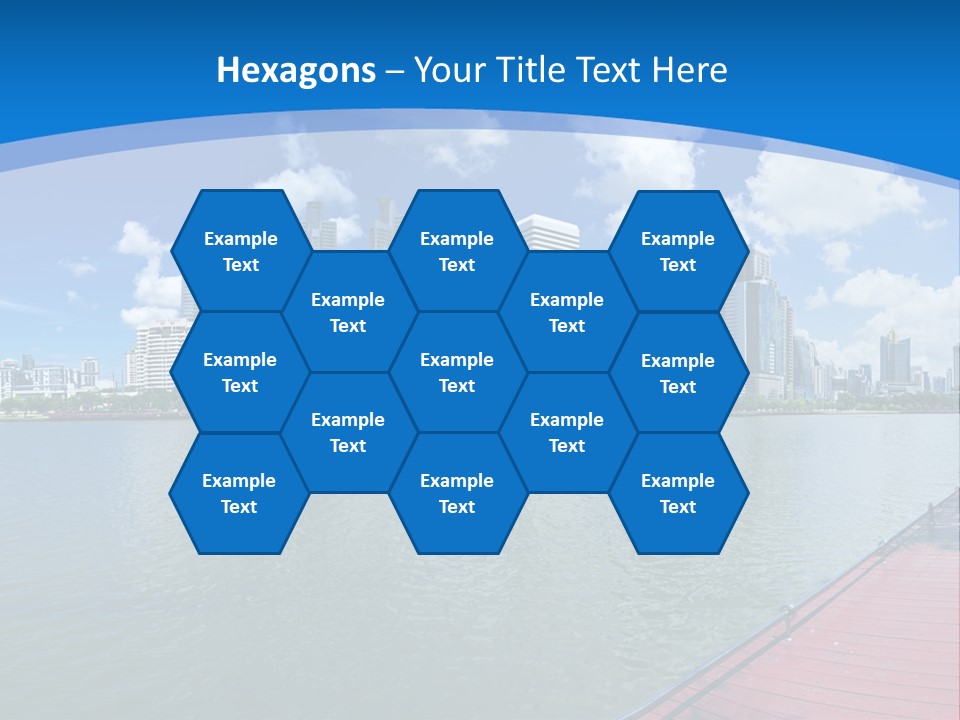 Water City Night PowerPoint Template