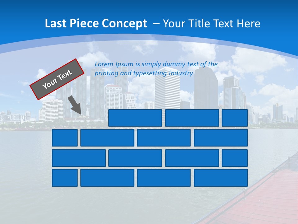 Water City Night PowerPoint Template