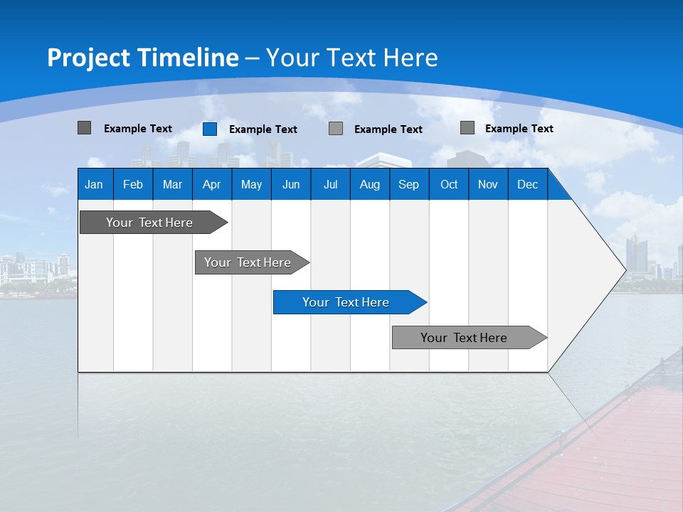 Water City Night PowerPoint Template