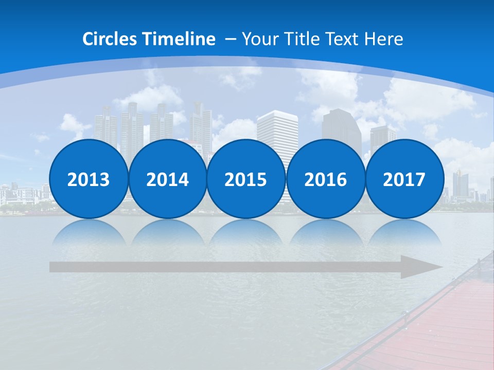 Water City Night PowerPoint Template