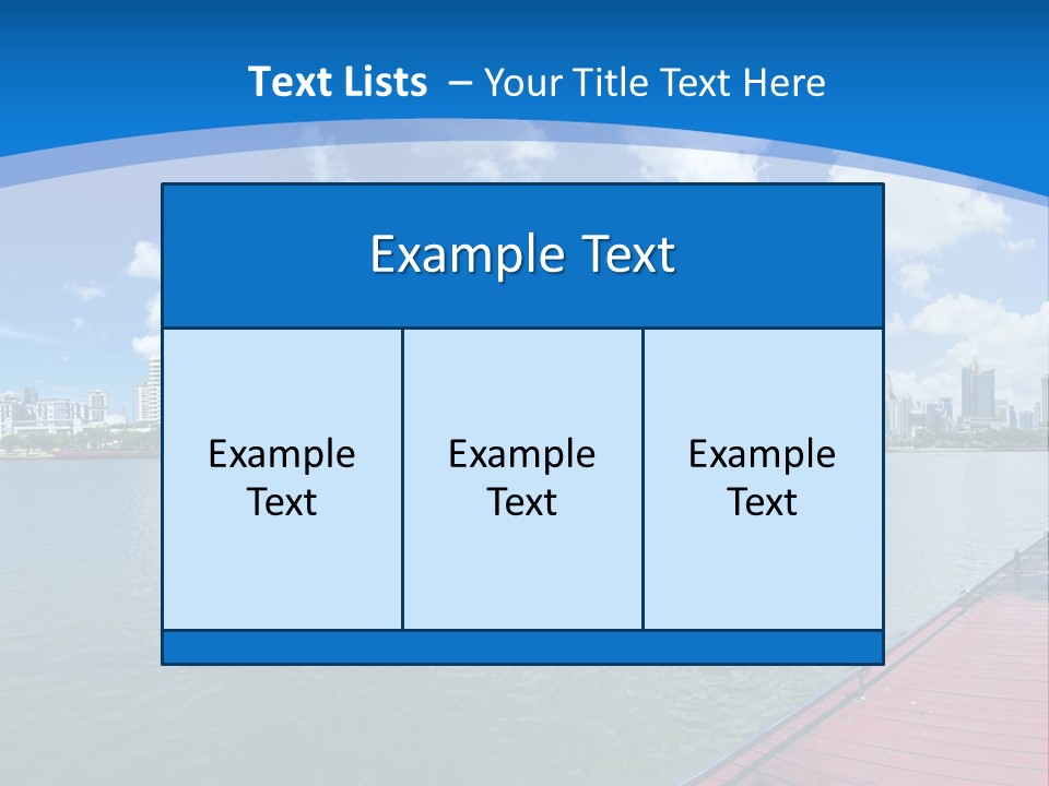 Water City Night PowerPoint Template