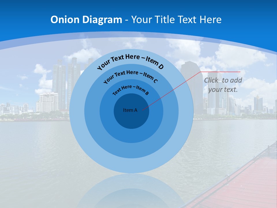 Water City Night PowerPoint Template