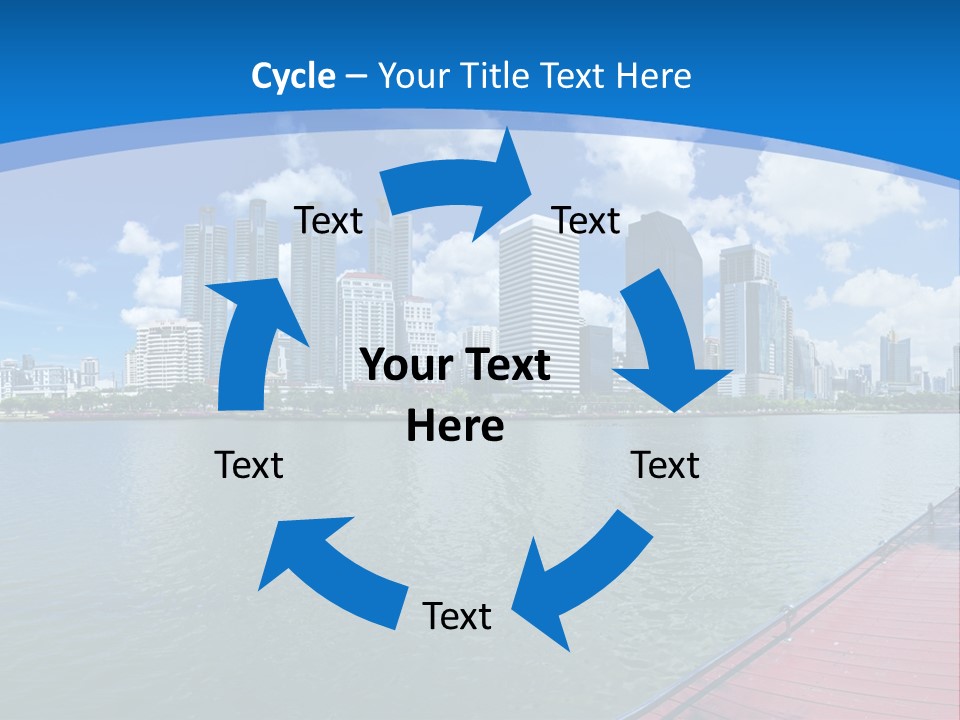 Water City Night PowerPoint Template