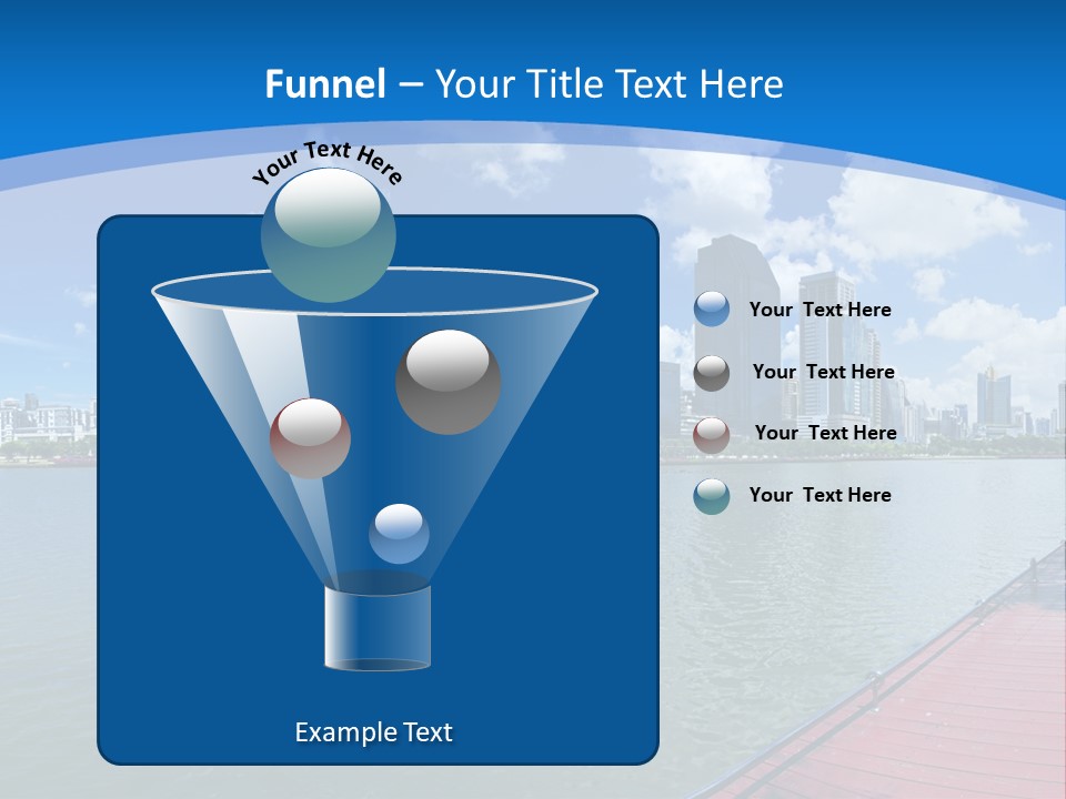 Water City Night PowerPoint Template