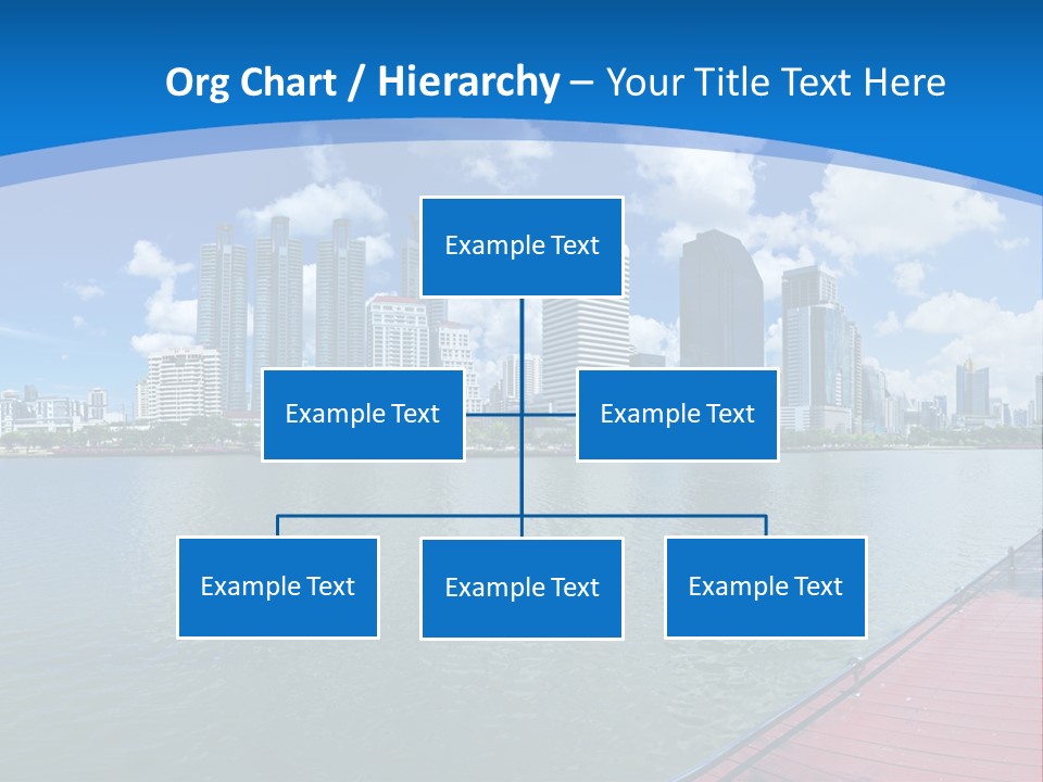 Water City Night PowerPoint Template