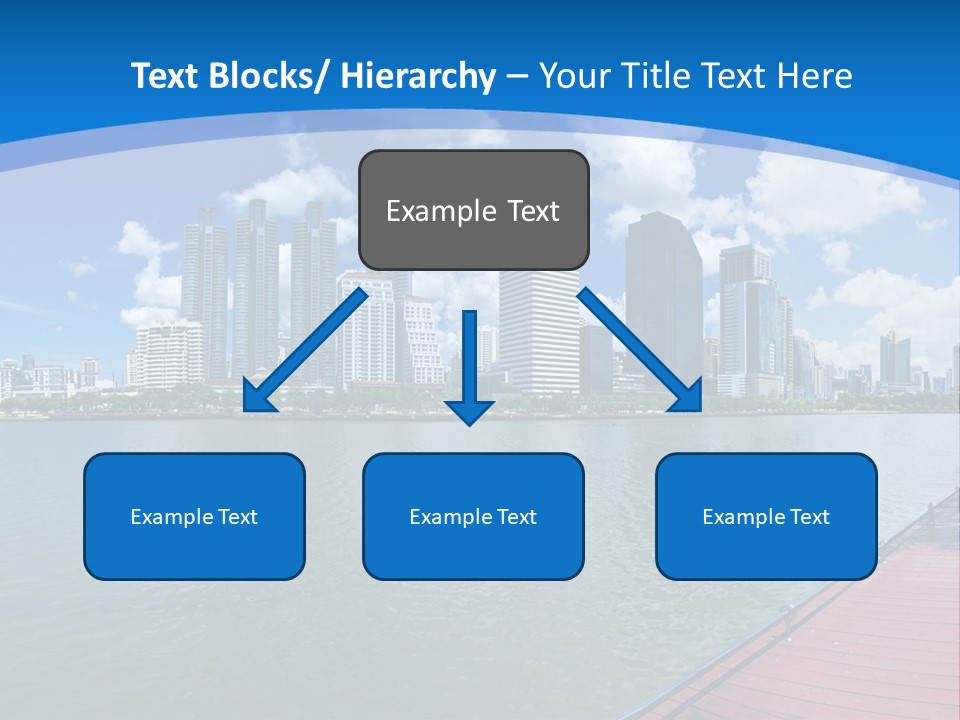 Water City Night PowerPoint Template