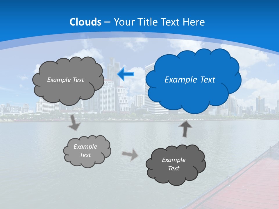 Water City Night PowerPoint Template