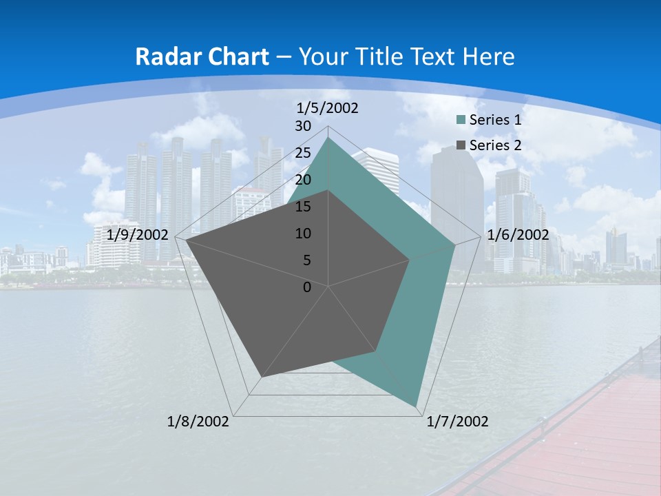 Water City Night PowerPoint Template