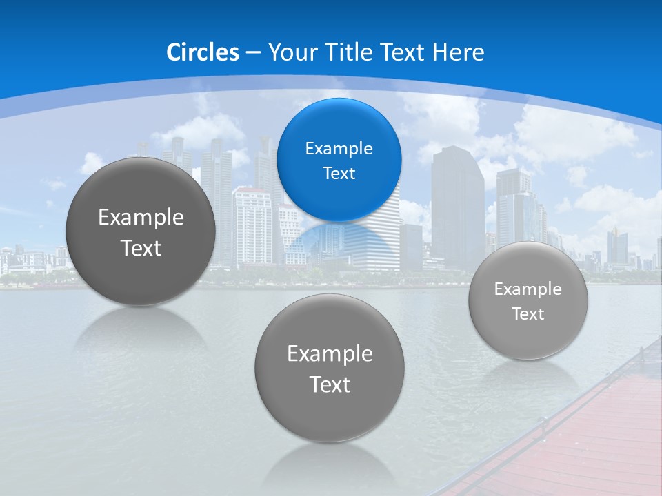 Water City Night PowerPoint Template