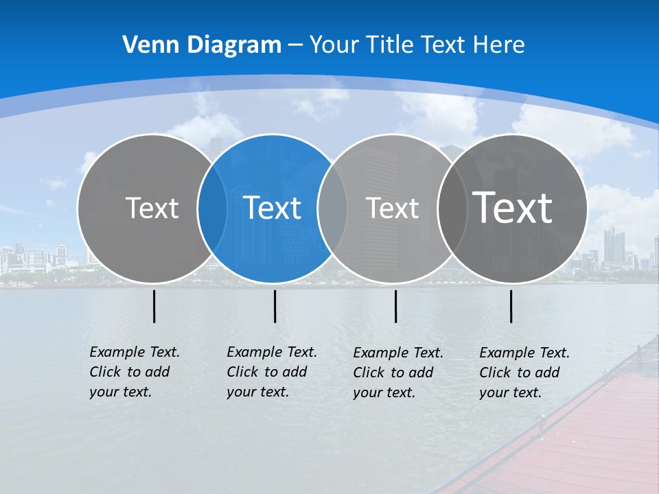 Water City Night PowerPoint Template