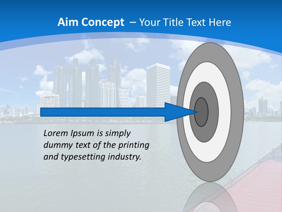 Water City Night PowerPoint Template