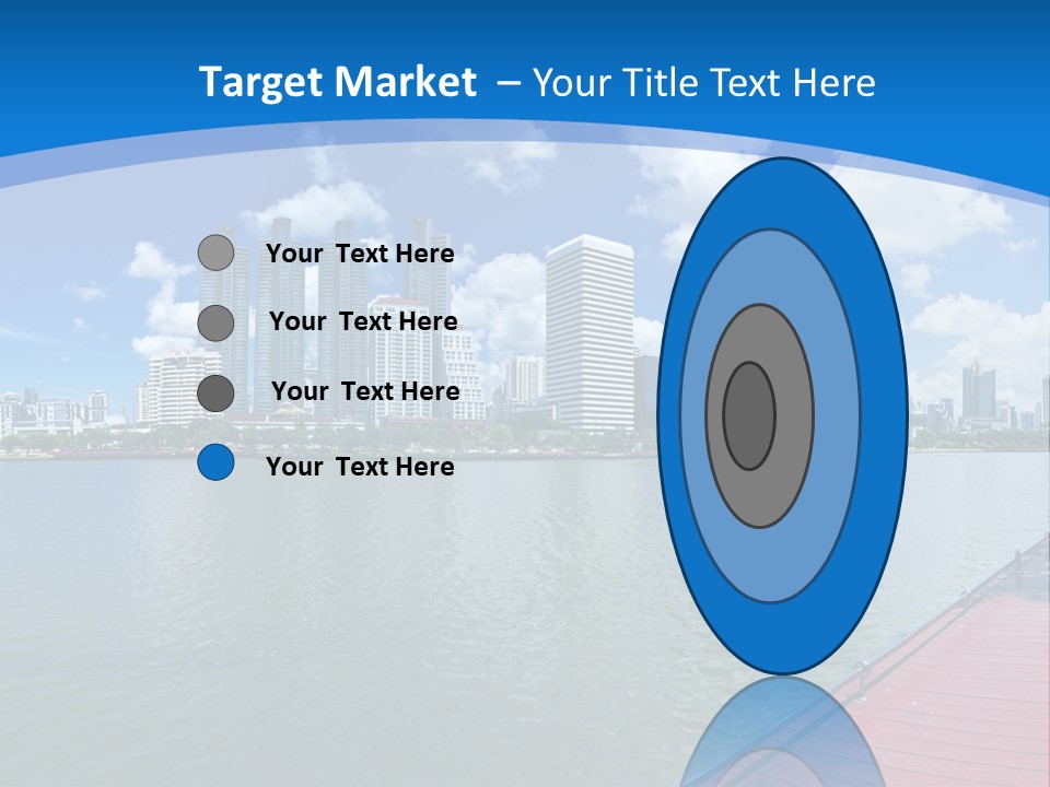 Water City Night PowerPoint Template