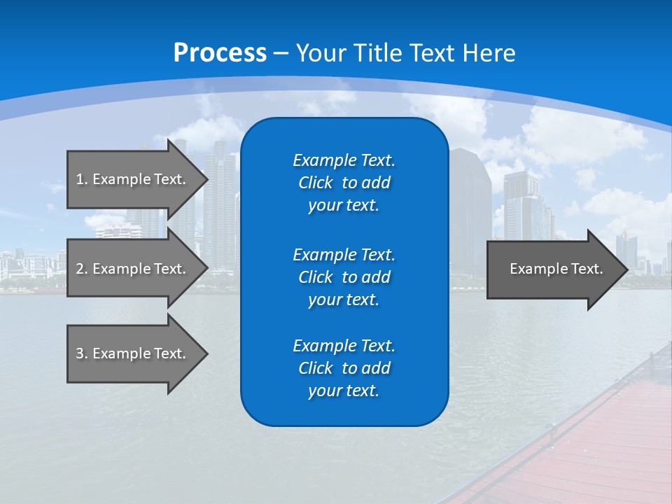 Water City Night PowerPoint Template