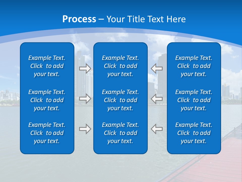 Water City Night PowerPoint Template