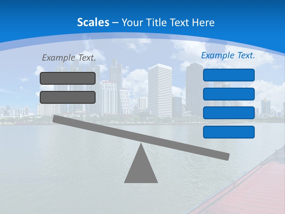 Water City Night PowerPoint Template