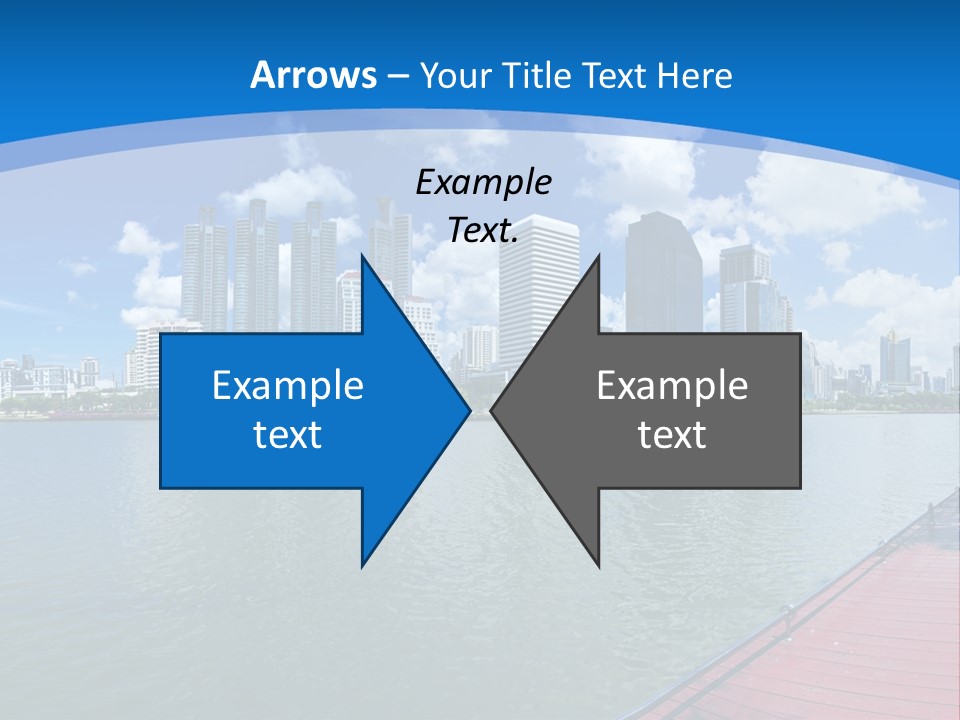 Water City Night PowerPoint Template