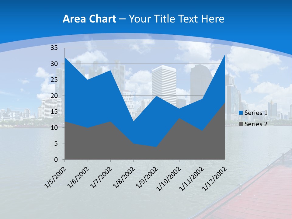 Water City Night PowerPoint Template