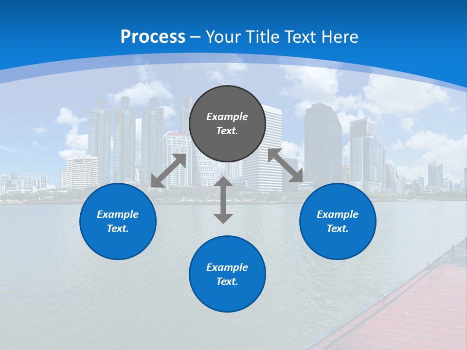 Water City Night PowerPoint Template