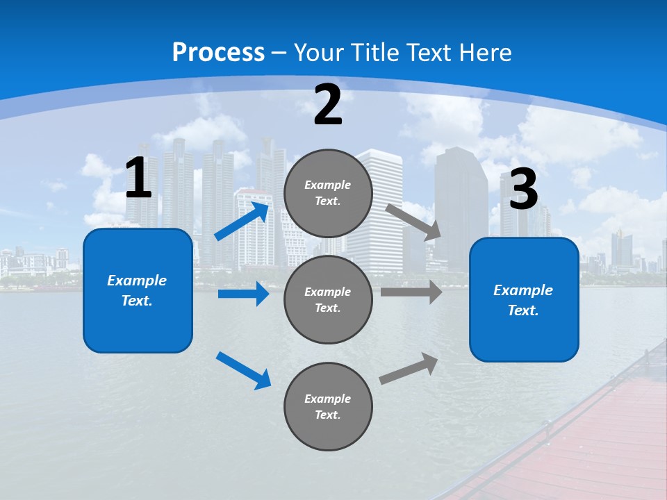 Water City Night PowerPoint Template