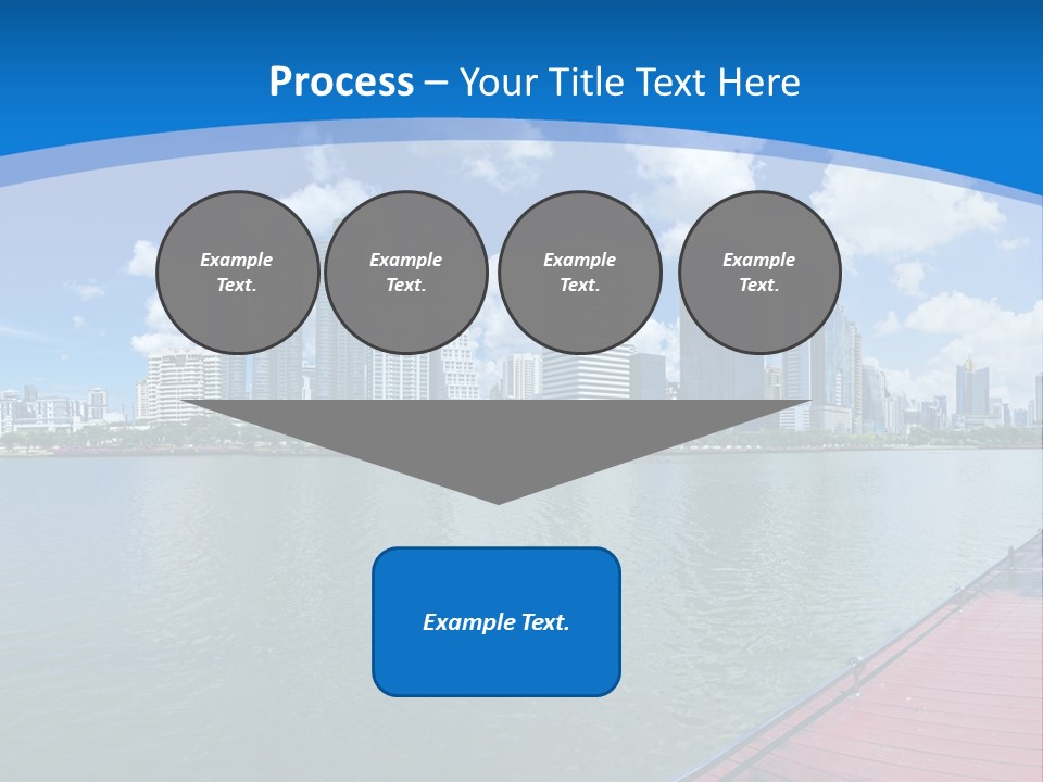 Water City Night PowerPoint Template