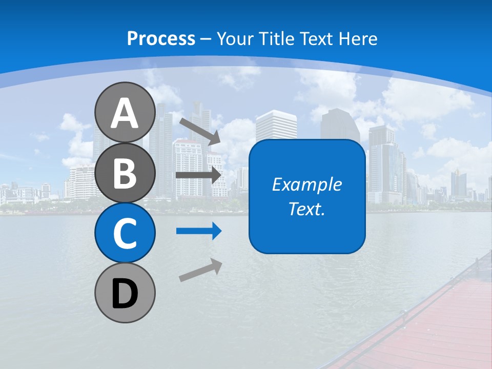 Water City Night PowerPoint Template
